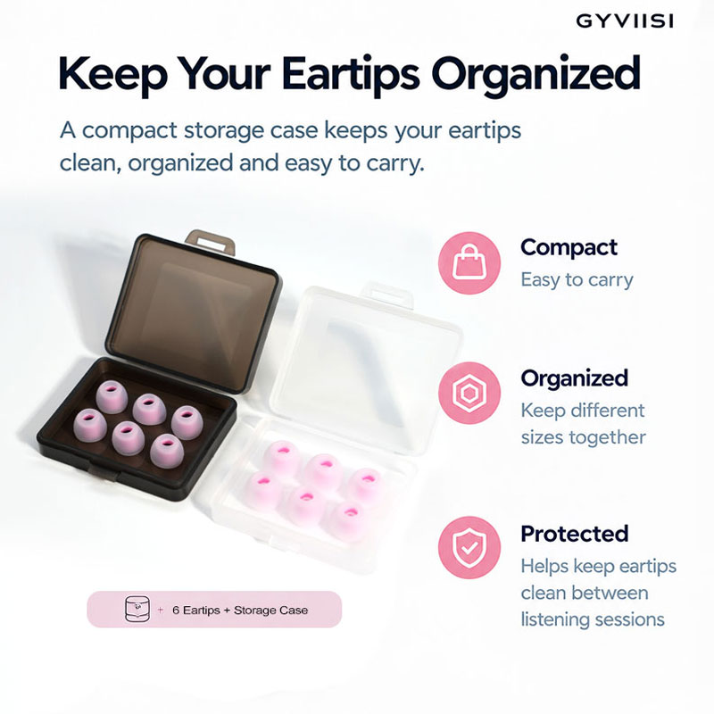 In Ear Monitor Iem - GYVIISI Silicone Ear Tips for In